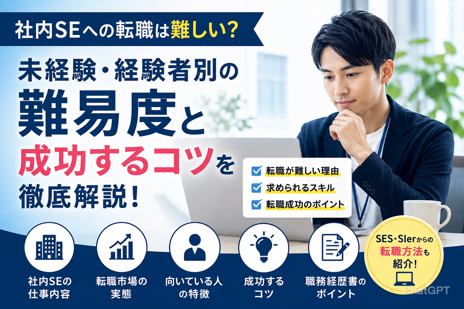 社内SEへの転職は難しい？未経験・経験者別の難易度と成功するコツを徹底解説