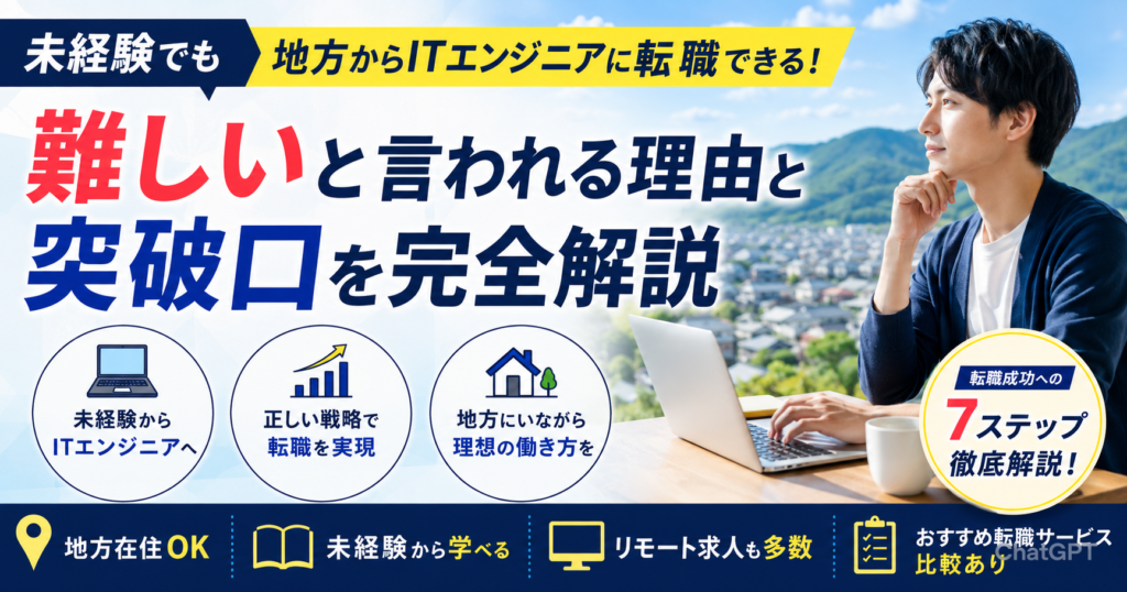 未経験×地方のIT転職を成功させる完全ガイド